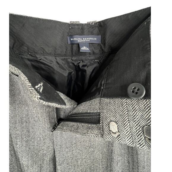 Banana Republic Martin Fit Jorts Shorts Sz 12 Gray Tweed NWT - Picture 6 of 8